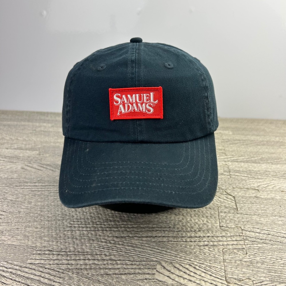 Vintage Samuel Adams Hat Cap Strap Back Adjustable Blue Alcohol Beer Adult